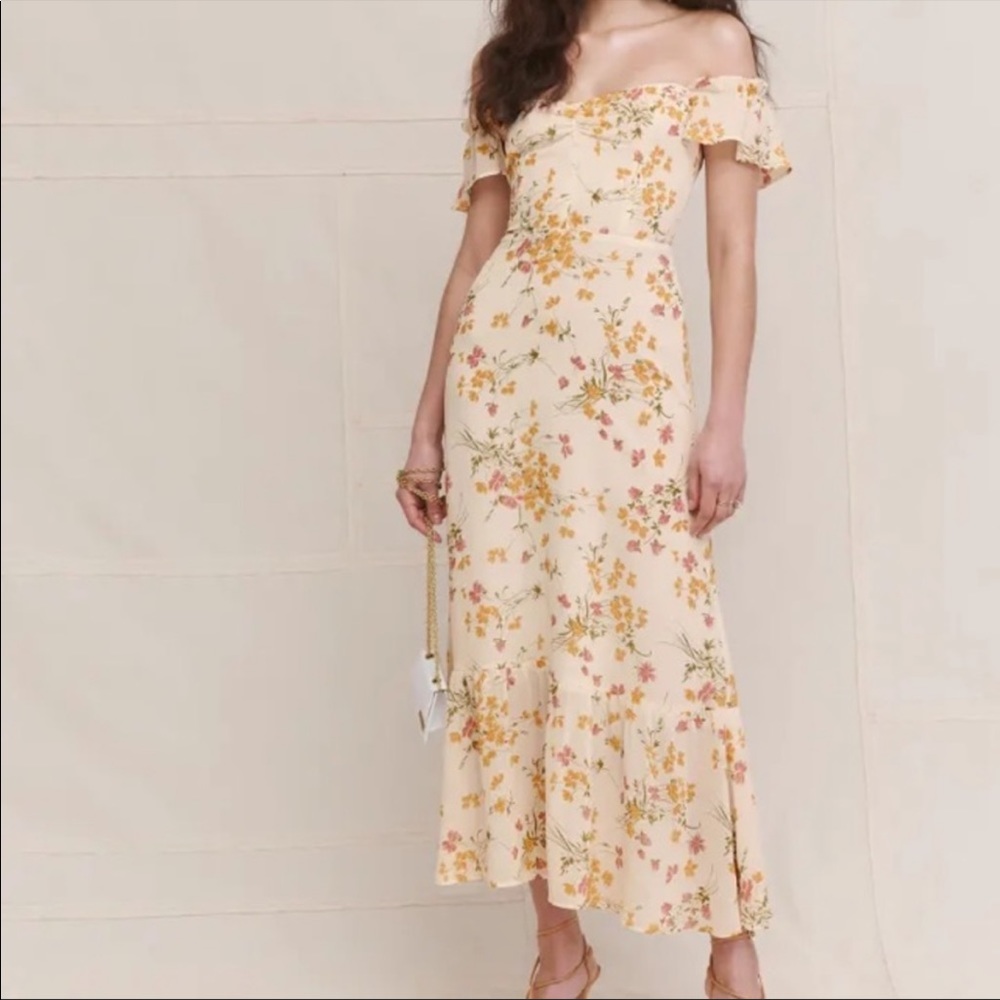 Reformation butterfly dress (Aries) - Brand new with tags